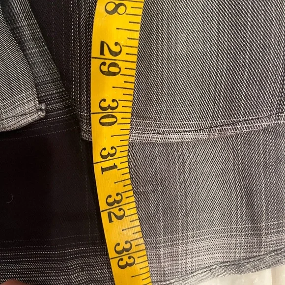 Ava & Viv plaid tunic button down shirt.  Size X black and gray tones - Picture 9 of 10